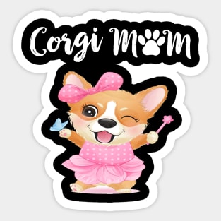 Corgi Mom (260) Sticker